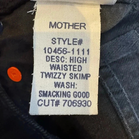 mother snacks high waisted twizzy skimp jeans in smacking good wash - Picture 11 of 12